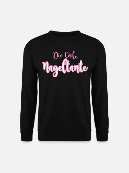 Die Coole Nageltante nageldesign - Unisex Pullover - Schwarz