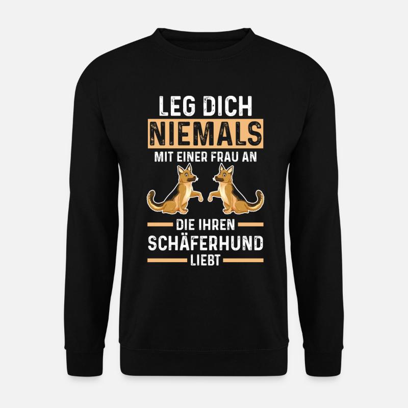 Hund Schäferhund - Unisex Pullover - Schwarz