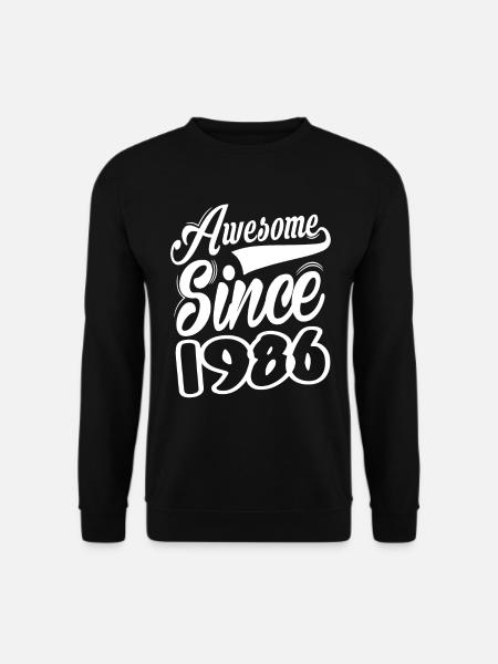 Awesome Since 1986 - Unisex Sweatshirt - black