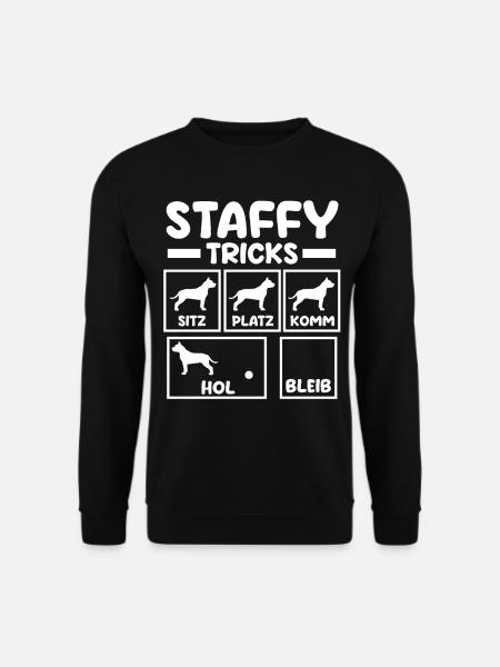 Dog Staffy - Unisex Sweatshirt - black