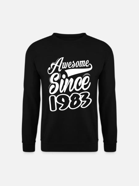 Awesome Since 1983 - Unisex Sweatshirt - black