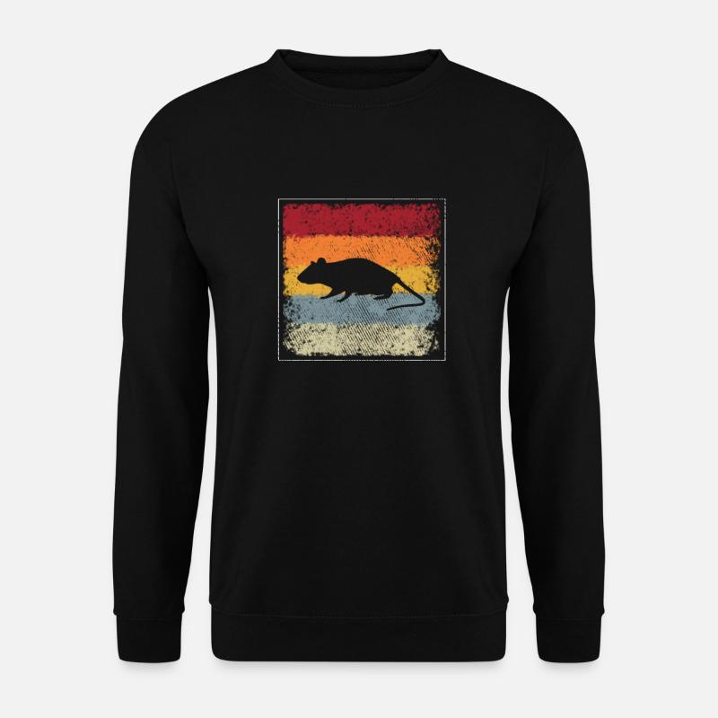Maus Retro - Unisex Pullover - Schwarz