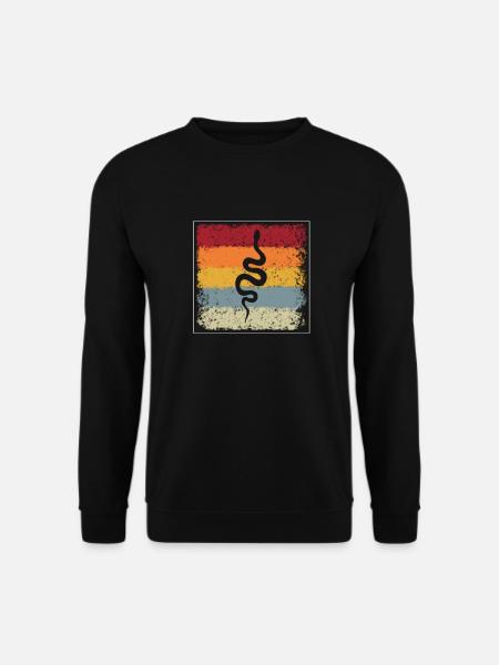Snake Retro - Unisex Sweatshirt - black