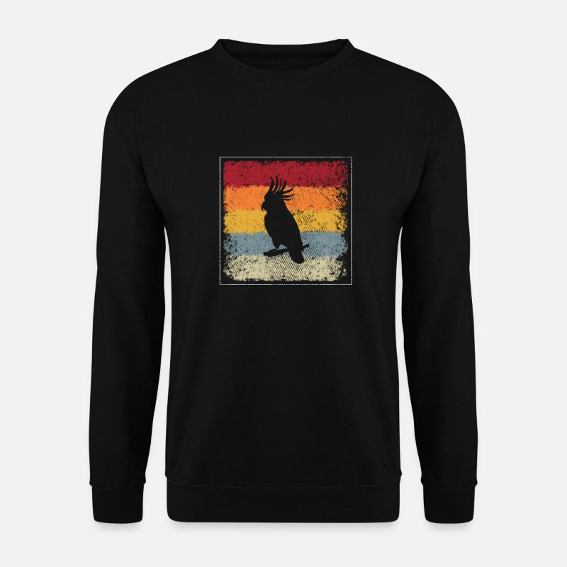 Parrot Retro - Unisex Sweatshirt - black