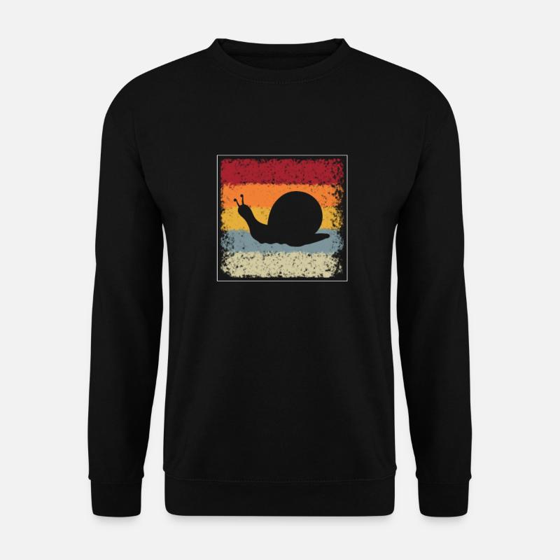Snail Retro - Unisex Sweatshirt - black