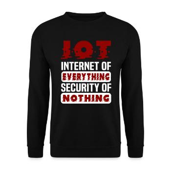 Internet Of Things IOT Programmer Admin IT - Unisex Sweatshirt - black - Front - Alina (178cm) & Michal (187cm)