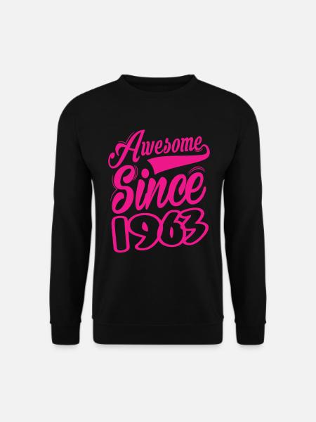 Awesome Since 1963 - Unisex Sweatshirt - black