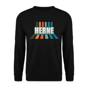 Hernerin Herner Herne - Unisex Sweatshirt - black - Front - Alina (178cm) & Michal (187cm)