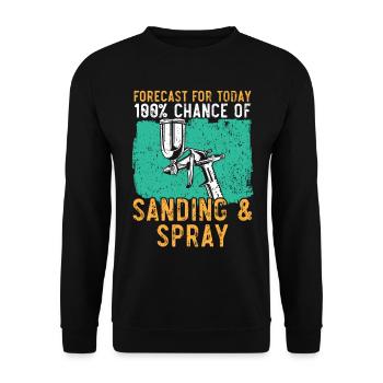 I can't, I have plans in the cabin Karos - Unisex Sweatshirt - black - Front - Alina (178cm) & Michal (187cm)