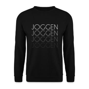 Lettrage de jogging - Sweat-shirt Unisexe - noir - Devant - Alina (178cm) & Michal (187cm)