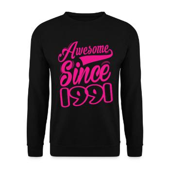 Génial depuis 1991 - Sweat-shirt Unisexe - noir - Devant - Alina (178cm) & Michal (187cm)