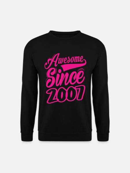 Awesome Since 2007 - Unisex Sweatshirt - black