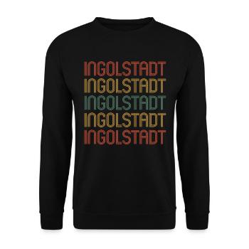 Ingolstadt resident Ingolstadt - Unisex Sweatshirt - black - Front - Alina (178cm) & Michal (187cm)