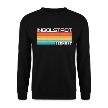 Ingolstadt resident Ingolstadt - Unisex Sweatshirt - black - Front - Alina (178cm) & Michal (187cm)