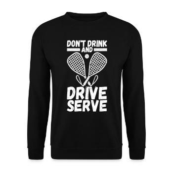 Racquetball Racquetball Player - Unisex Sweatshirt - black - Front - Alina (178cm) & Michal (187cm)