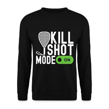 Racquetball Racquetball Player - Unisex Sweatshirt - black - Front - Alina (178cm) & Michal (187cm)