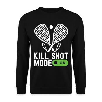 Racquetball Racquetball Player - Unisex Sweatshirt - black - Front - Alina (178cm) & Michal (187cm)