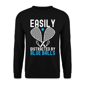 Racquetball Racquetball Player - Unisex Sweatshirt - black - Front - Alina (178cm) & Michal (187cm)