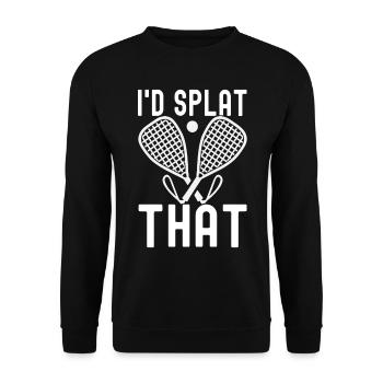 Racquetball Racquetball Player - Unisex Sweatshirt - black - Front - Alina (178cm) & Michal (187cm)