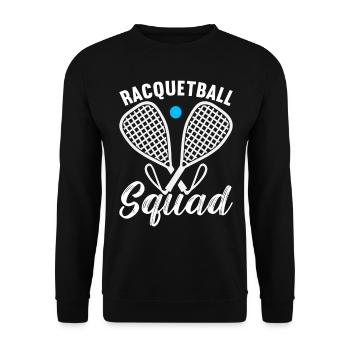 Racquetball Racquetball Player - Unisex Sweatshirt - black - Front - Alina (178cm) & Michal (187cm)