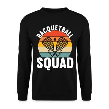 Racquetball Joueur de racquetball - Sweat-shirt Unisexe - noir - Devant - Alina (178cm) & Michal (187cm)