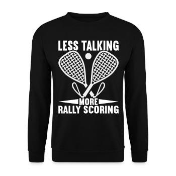 Racquetball Racquetball Player - Unisex Sweatshirt - black - Front - Alina (178cm) & Michal (187cm)