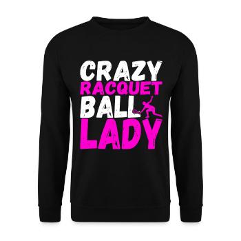 Racquetball Racquetball Player - Unisex Sweatshirt - black - Front - Alina (178cm) & Michal (187cm)