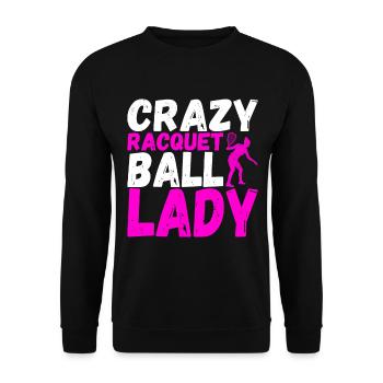 Racquetball Racquetball Player - Unisex Sweatshirt - black - Front - Alina (178cm) & Michal (187cm)