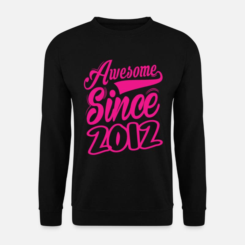 Awesome Since 2012 - Unisex Sweatshirt - black