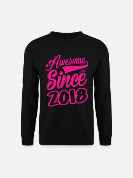 Awesome Since 2018 - Unisex Sweatshirt - black