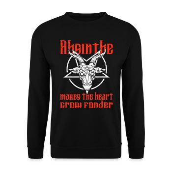Satan Beelzebub Devil Gothic Pentagram Mystical - Unisex Sweatshirt - black - Front - Alina (178cm) & Michal (187cm)