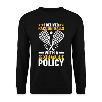 Racquetball Racquetball Player - Unisex Sweatshirt - black - Front - Alina (178cm) & Michal (187cm)