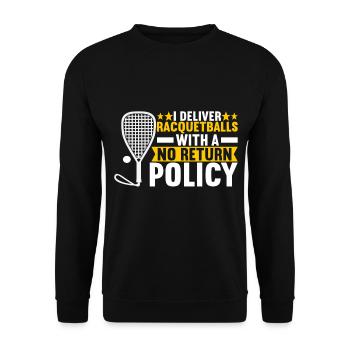 Racquetball Racquetball Player - Unisex Sweatshirt - black - Front - Alina (178cm) & Michal (187cm)