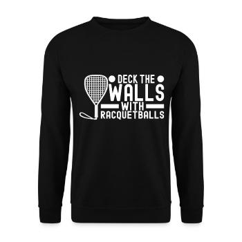 Racquetball Racquetball Player - Unisex Sweatshirt - black - Front - Alina (178cm) & Michal (187cm)