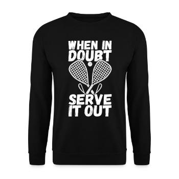 Racquetball Racquetball Player - Unisex Sweatshirt - black - Front - Alina (178cm) & Michal (187cm)