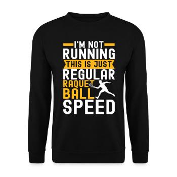 Racquetball Racquetball Player - Unisex Sweatshirt - black - Front - Alina (178cm) & Michal (187cm)