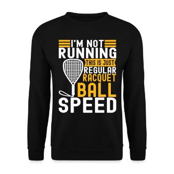 Racquetball Racquetball Player - Unisex Sweatshirt - black - Front - Alina (178cm) & Michal (187cm)