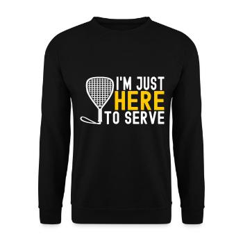 Racquetball Racquetball Player - Unisex Sweatshirt - black - Front - Alina (178cm) & Michal (187cm)