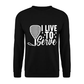 Racquetball Racquetball Player - Unisex Sweatshirt - black - Front - Alina (178cm) & Michal (187cm)