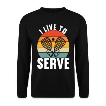 Racquetball Racquetball Player - Unisex Sweatshirt - black - Front - Alina (178cm) & Michal (187cm)