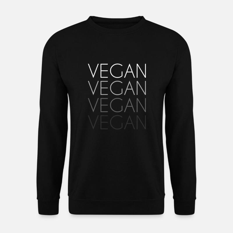 Lettrage végétalien - Sweat-shirt Unisexe - noir