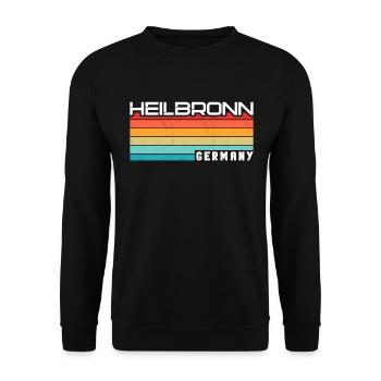 Heilbronnerin Heilbronner Heilbronn - Unisex Pullover - Schwarz - Vorne - Alina (178cm) & Michal (187cm)