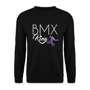 Le roi du BMX - Sweat-shirt Unisexe - noir - Devant - Alina (178cm) & Michal (187cm)