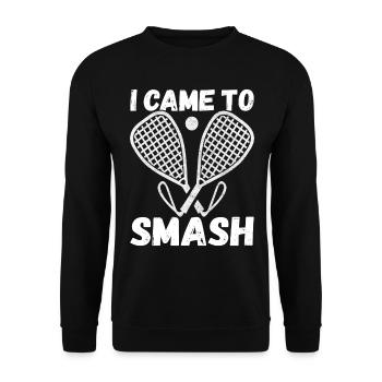 Racquetball Racquetball Player - Unisex Sweatshirt - black - Front - Alina (178cm) & Michal (187cm)
