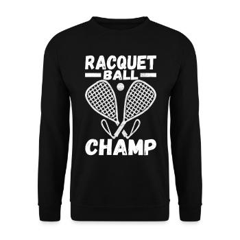 Racquetball Racquetball Player - Unisex Sweatshirt - black - Front - Alina (178cm) & Michal (187cm)