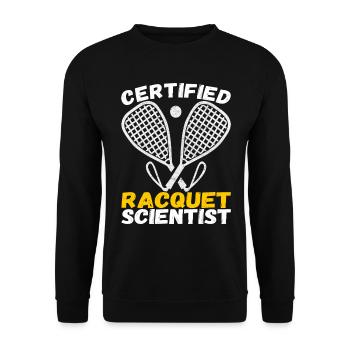 Racquetball Racquetball Player - Unisex Sweatshirt - black - Front - Alina (178cm) & Michal (187cm)