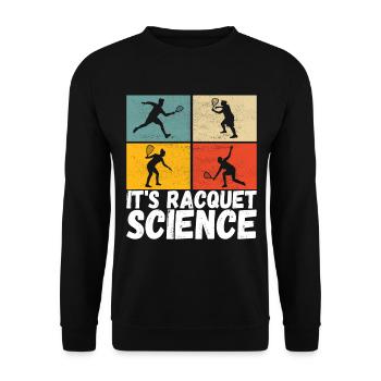 Racquetball Racquetball Player - Unisex Sweatshirt - black - Front - Alina (178cm) & Michal (187cm)