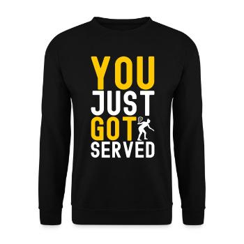 Racquetball Racquetball Player - Unisex Sweatshirt - black - Front - Alina (178cm) & Michal (187cm)