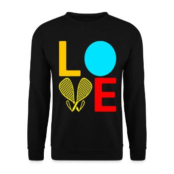 Racquetball Racquetball Player - Unisex Sweatshirt - black - Front - Alina (178cm) & Michal (187cm)
