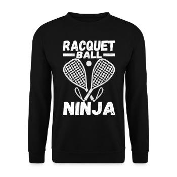 Racquetball Racquetball Player - Unisex Sweatshirt - black - Front - Alina (178cm) & Michal (187cm)